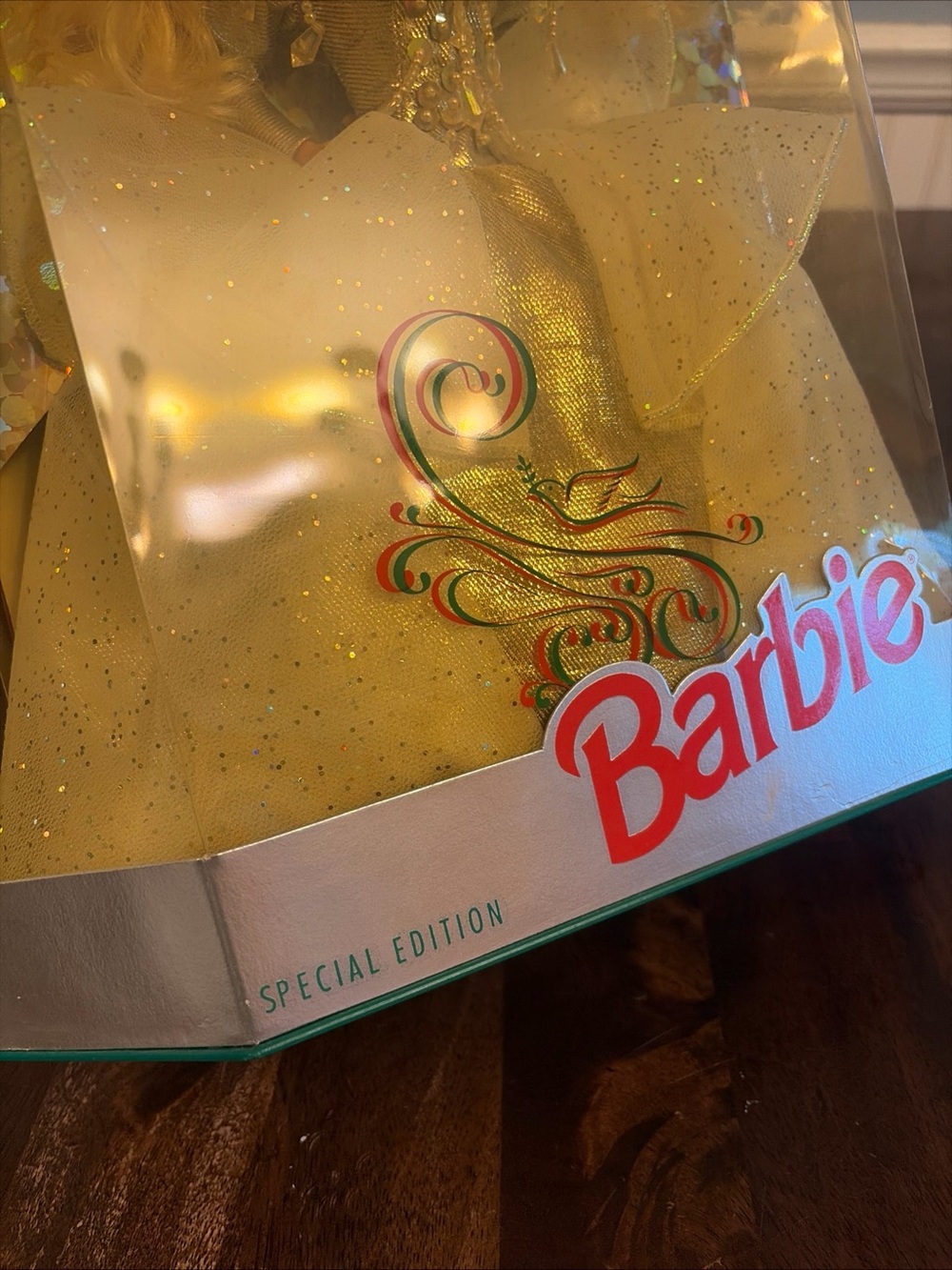 1992 Happy Holiday Barbie Vintage Christmas Barbie SEALED IN BOX Mattel 1429 - Picture 3 of 6